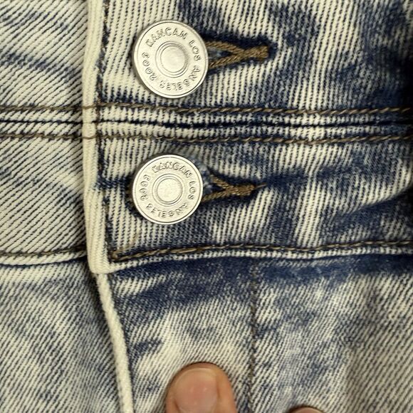 NWT KanCan Jeans Women's 11/29 High Rise Bootcut Flare Acid Wash Raw Hem - Picture 2 of 13